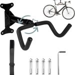 Support Vélo Mural Rotatif à 360°, Extensible et Pliable, Protection Mousse EVA pour Vélos de Course et Électriques