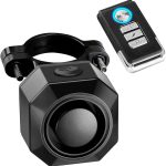 RUIZHI Alarme de vélo/Moto à détection de Vibrations avec télécommande, avec capteur de Mouvement antivol sans Fil 110 DB pour vélo ...