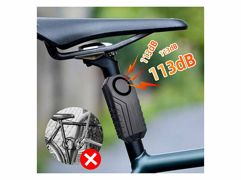 alarme-velo-246hdc-1.jpg Alarme antivol 113 dB pour vélo, scooter ou trottinette – Image 1