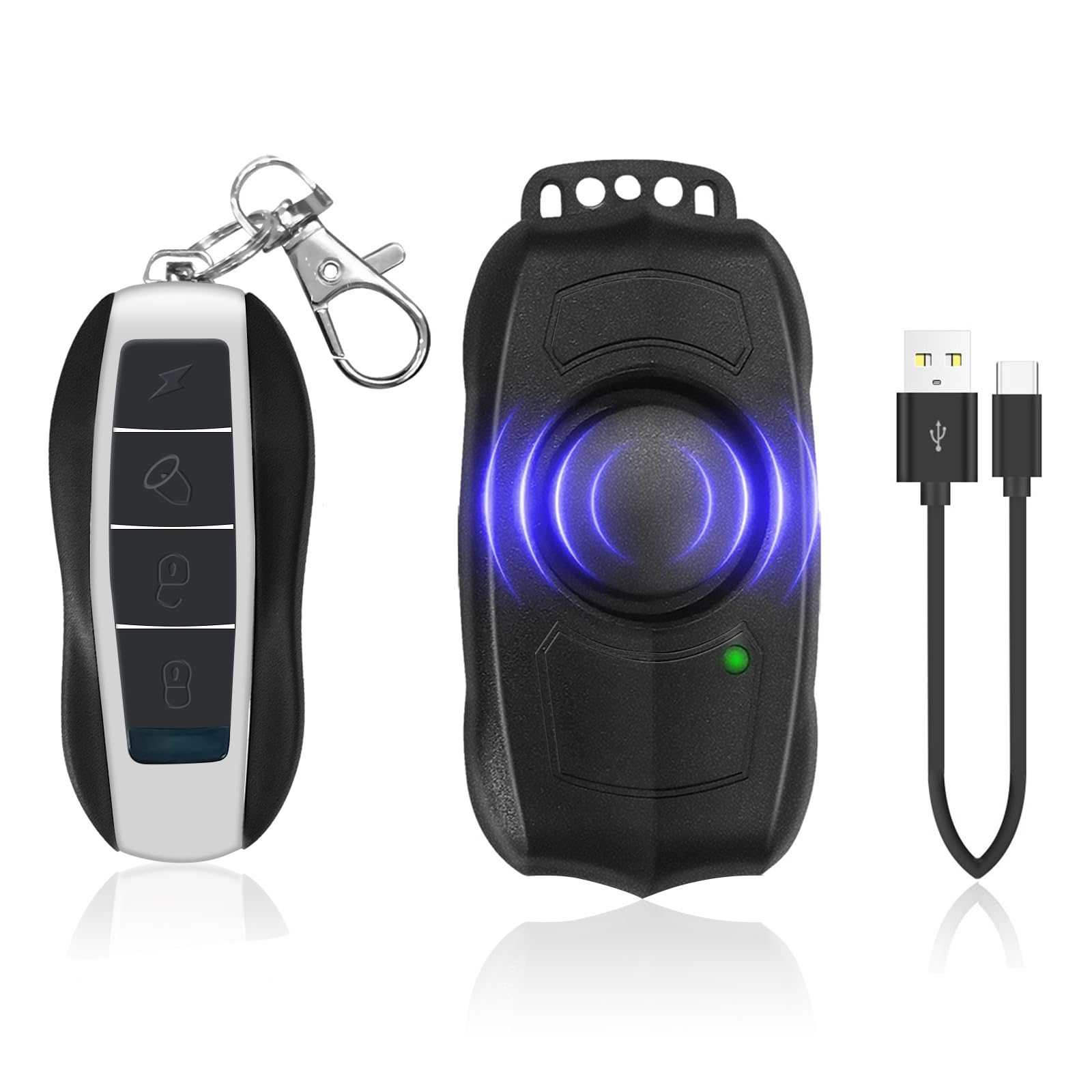 alarme-velo-515exs-1.jpg Alarme de vélo avec télécommande, Rechargeable par USB, étanche, Alarme antivol à Vibration avec détecteur de Mouvement, Alarme pour vélo, Scooter électrique et Moto, Son Super Fort 120dB : Amazon.fr: Auto et – Image 1