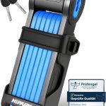 HIPARK Antivol Velo,100cm Cadenas Velo avec Support Portable et 2 Clés | Antivol Velo en Alliage Haute Résistance. Haute Sécurité Antivol Pliable pour ...