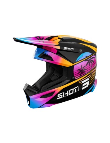 casque-bmx-883ilq-1.jpg Casque Shot Furious Kid Miami Orange Glossy SHOT | BMX RACING – Image 1
