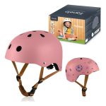 Casque vélo enfant LIONELO 50 56 cm Possibilité de décoration Certification Intertek Rose clair