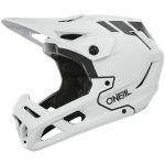 Casque de vélo VTT intégral O'neal SL1 CREST blanc noir Vente en Ligne Outletmoto.eu
