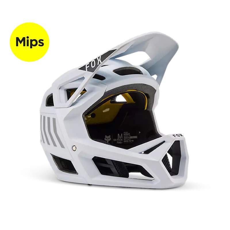 casque-integral-vtt-678kjp-1.jpg Casque VTT Intégral FOX Proframe NACE Blanc | Protection ultime pour vos sorties VTT – Image 1