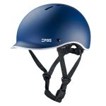 Casque Eroz Vintage Collection pour Trottinette Electrique et Vélo (Bleu/Noir) Bleu / S (54 57 cm)