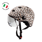 CASQUE VELO CITY Color visière LEOPARD