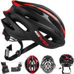 Casque EVO route ou VTT noir/rouge Stockovelo