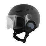 Casque VISOR Noir M (Casque de protection avec visière et oreillettes)