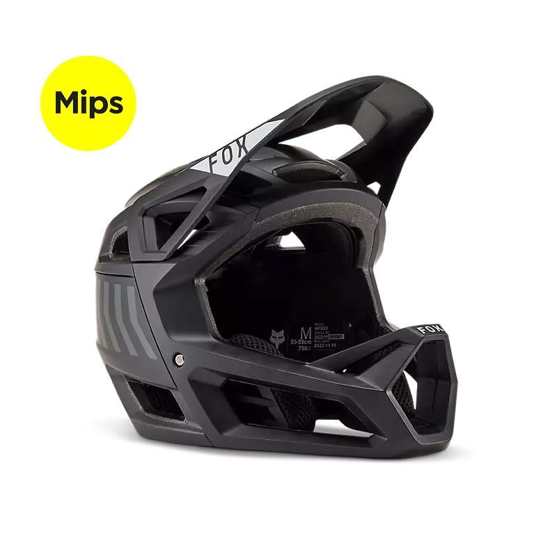 casque-vtt-903fmu-1.jpg Casque FOX Proframe Nace Noir | Casque VTT intégral | Support GoPro | MIPS – Image 1