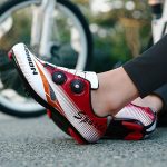 Treer Chaussure Velo Route Hommes, Respirantes Chaussures de Cyclisme Homme et Femmes Chaussure VTT Chaussures Velo Route avec Crampons Antidérapants ...