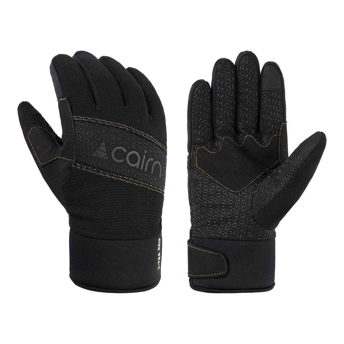 gants-velo-hiver-038aqu-1.jpg Gants vélo hiver tactiles Cairn Nakuru Touch XS 17/18cm Black Cumin – Image 1