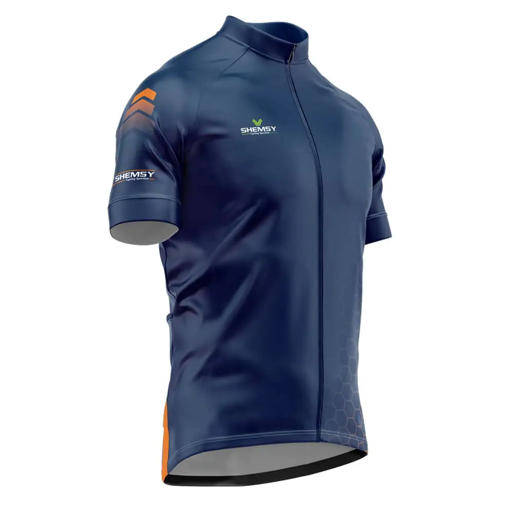 maillot-velo-homme-208ldp.webp Maillot vélo homme | Marine et Orange | Du XS au 6XL – Image 1
