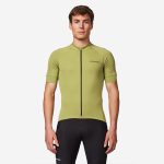 Maillot manches courtes de vélo de route homme Discover bleu acier
