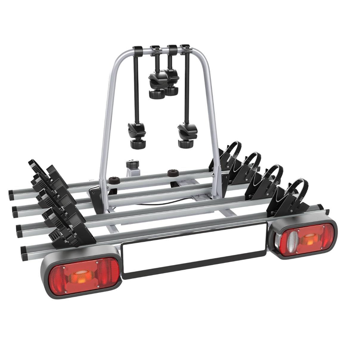 porte-velo-attelage-204fvg-1.jpg Amazon.fr : PORTE VELOS SUSPENDU SUR ATTELAGE RABATTABLE POUR 4 VELOS | Porte vélo – Image 1