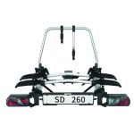 Porte vélo sur attelage SD260 pour fourgon : Coloris : Aluminium