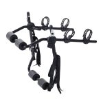HOMCOM Porte Vélo Hayon Voiture Support Vélo Pliable Universelle, Acier Noir | Aosom France