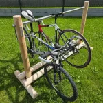 Support vélo bois et inox