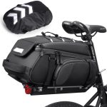 RAINSMORE 3 en 1 Sacoche Velo Porte Bagage Arriere 15L Sacoche Vélo Arrière Imperméable avec Housse de Pluie et Réfléchissante Sac à Vélo : Amazon.fr: Sports et Loisirs