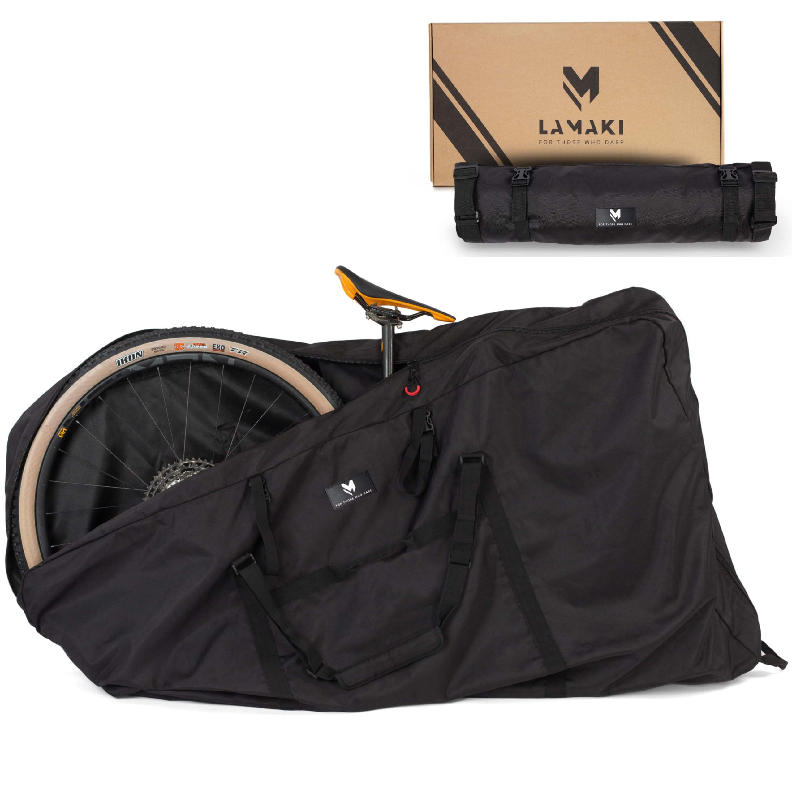 sac-a-velo-982fhq.jpg lamaki Housse Transport Velo Route & Gravel, VTT 26 29 Pouces Sans Retirer la Roue Arrière Sac Transport pour Voyage Housse de Velo Pliable, ... – Image 1