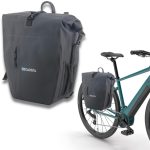 Sacoche Velo arrière porte bagage 2 en 1 TPU 25l Étanche,Légère Compartiment PC