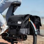 Sacoche vélo imperméable noir (grand volume)