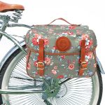 Tourbon Sacoche arrière de vélo en Toile imperméable Double Sacoche de Rangement pour siège de vélo (Motif Fleur) : Amazon.fr: Sports et Loisirs