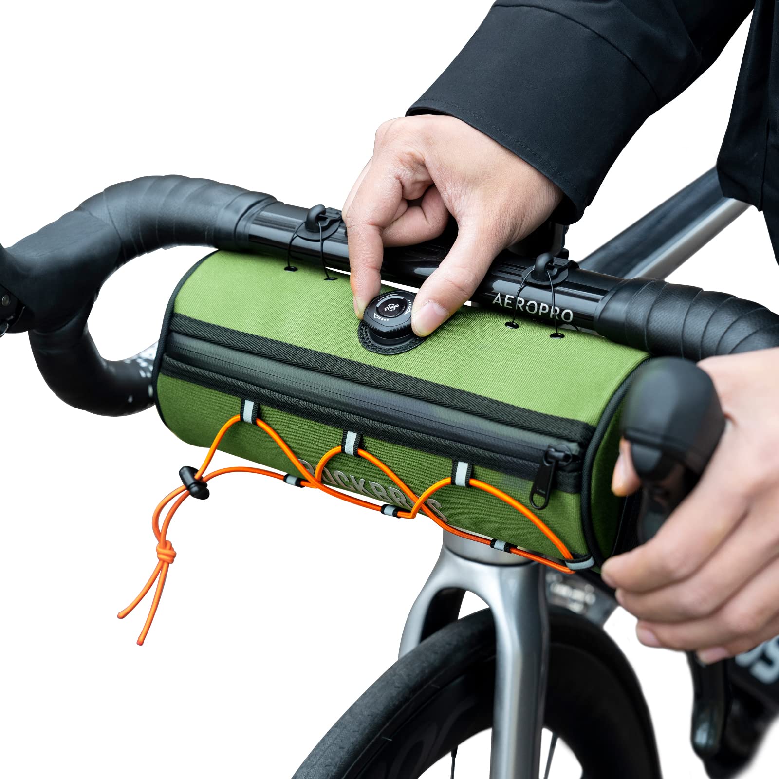 sacoche-guidon-velo-395zzc.jpg ROCKBROS Road to Sky Sacoche Guidon Vélo 1,5L Sac Cintre VTT Moderne Sacoche Gravel Avant Réfléchissant étanche Cylindrique Vélo Ville Polyester PU ... – Image 1