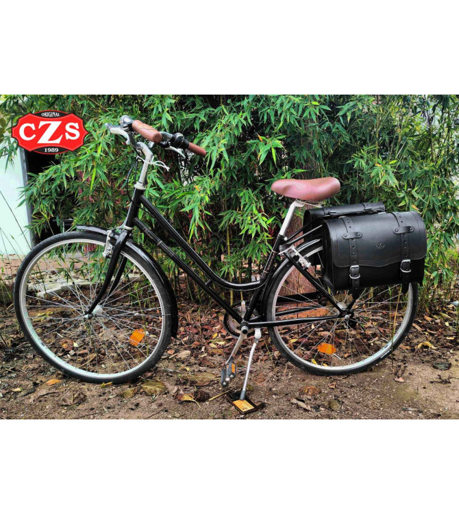 sacoche-pour-velo-399svh-1.jpg Sacoche pour Vélos ITAKA Rétro Vintage Classique Couleur Noir – Image 1