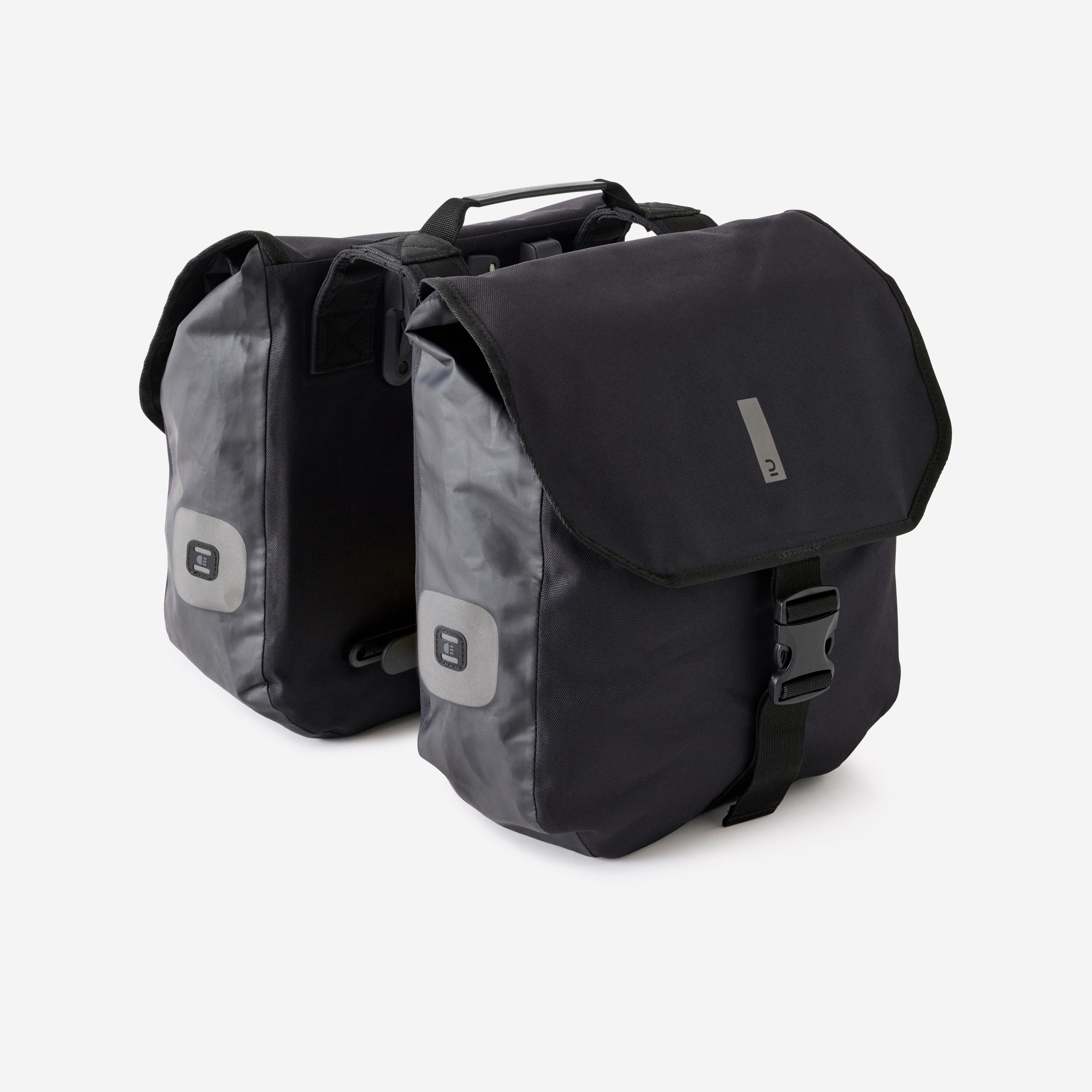 sacoche-velo-decathlon-033nmb-1.jpg SACOCHE DOUBLE 540 2X20L POUR PORTE BAGAGES IMPERMEABLE – Image 1