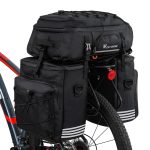 XIQI 48L Sacoche Vélo Porte Bagage Arrière l Sacoche Vélo 3 en 1 Double Sacoches Velo，Sacoche de Siège Arrière de vélo avec Couverture Imperméable,étanche Cycle Pannier Sacoches Velo pour VTT : Amazon.fr: Sports