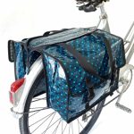 Sacoche vélo double verte