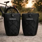 Lot de 2 sacoches vélo Hind noir 25 30L | Badawin