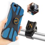 Support Téléphone Vélo 360° Rotation Réglable, Compatible Moto & Bicyclette