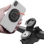 sincetop Support Telephone Velo, Porte Smartphone Vélo pour Guidon et Potence de vélo de Montagne, Fixation/Détachement Rapide pour VTT/Vélo de ...