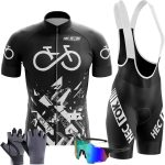 Homme Ensemble de Cyclisme avec Maillot et Cuissard,vêtements pour vélo Respirant Maillot Velo Route avec 9D Gel Tenue VTT Homme Cycliste Jerseys Shirt Cycling Été (TYP 1,XXS) : Amazon.fr: Mode